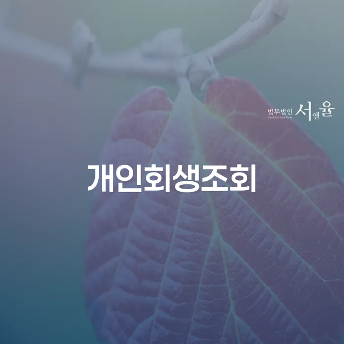 개인파산제도 신용회복 신청무료상담